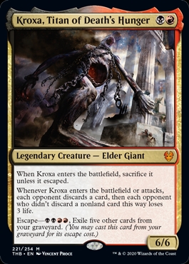 Kroxa, Titan of Death's Hunger Theros Beyond Death